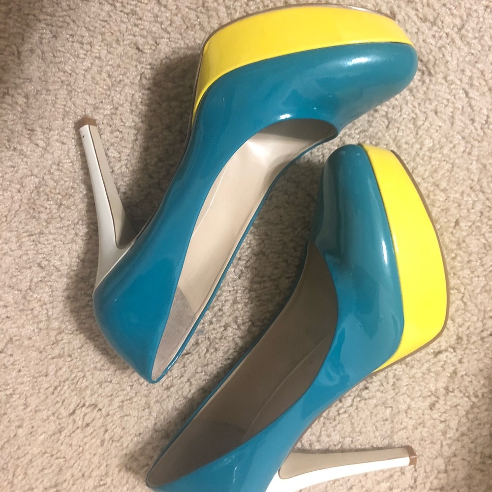 Nine West platform heels 9.5M patent leather